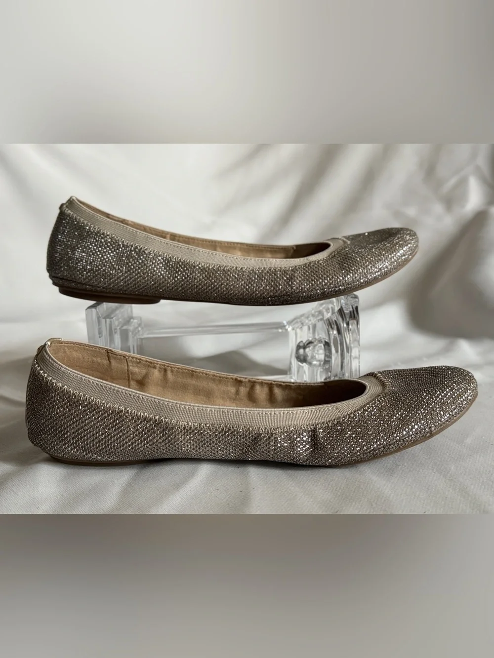 Bandolino Edition Metallic Shimmer Ballet Flats Size 8.5M